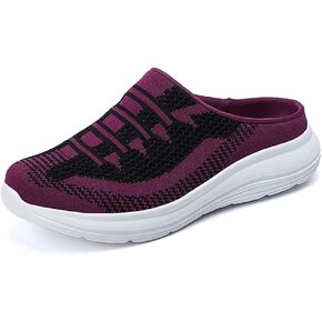 MFairy Women's Slip-On Mule Sneaker Breathable Mesh Tennis Shoes Light Weight Weaving Slippers in Saudi Arabia