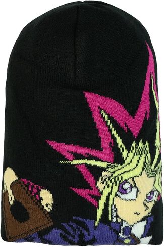 قبعة Yu-Gi-Oh Beanie للرجال من Yugi Mutou Anime Manga Knit قبعة OSFM باللون الأسود in Kuwait