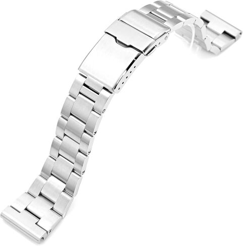 MiLTAT 22mm Super-O Boyer Watch Band Straight End, Brushed 316L Stainless Steel in Kuwait