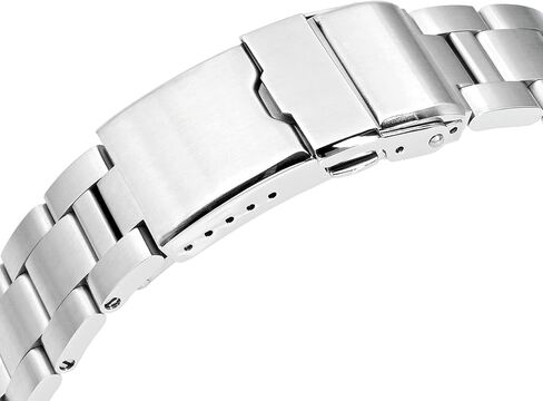 MiLTAT 22mm Super-O Boyer Watch Band Straight End, Brushed 316L Stainless Steel in Kuwait