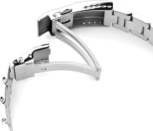 MiLTAT 22mm Super-O Boyer Watch Band Straight End, Brushed 316L Stainless Steel in Kuwait