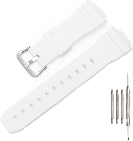16mm Resin Watch Strap Compatible with Casio DW5600/DW5000/DW5030 GWX5600 GWM5610 GLS5600 G5600 GWB5600 GLX5600 DW6900 GA2100 GB5600 Men's and Women's Watchbands Replacement in Saudi Arabia