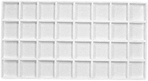 Lot of 12 White Plastic Compartment Jewelry Tray Liner Insert (32 Compartment) in Saudi Arabia