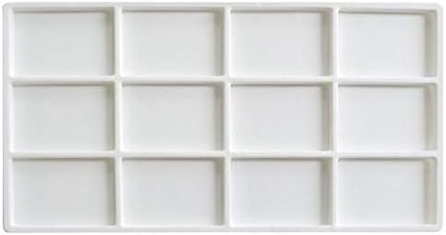 Lot of 12 White Plastic Compartment Jewelry Tray Liner Insert (32 Compartment) in Saudi Arabia