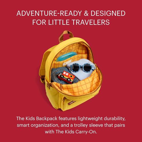 Away Toy Story 5 Kids Backpack - Airline-Approved Personal Item Backpack with Tech Sleeve, Water Bottle Pockets, Interior and Exterior Pockets - Woody Yellow in Saudi Arabia