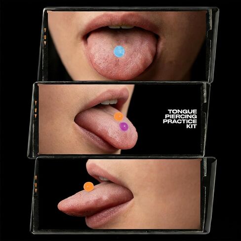 Acrylic Tongue Barbells Rings 24 PCS 15G Glow in Dark Flexible Straight Tongue Rings Colorful Plastic Ring Body Piercing Jewelry Bars for Women Men Work Sports 18mm in Saudi Arabia