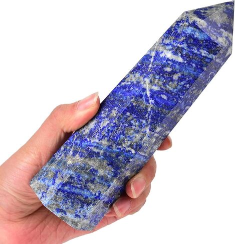 Large Black Obsidian Crystal Tower Natural Healing Crystal Point Wand Obelisk 6 Faceted Reiki Chakra Meditation Therapy Home Decor Gift 2-2.5 LBS in Saudi Arabia