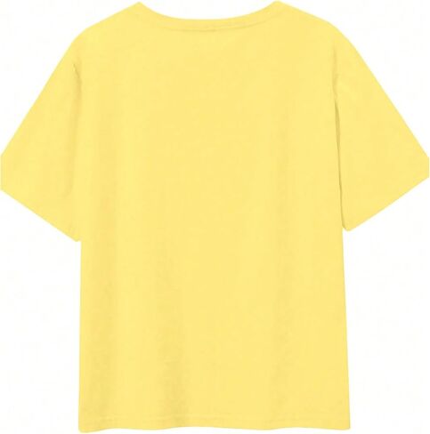 SOLY HUX Women's Lemon Shirts Short Sleeve Crew Neck Graphic Tees Summer T-Shirt Vacation Tops in Saudi Arabia