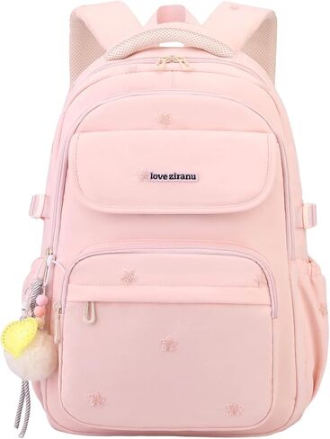 EKUIZAI Girls School Backpack for Kids Middle Elementary School Bag for Students Solid Color Girls Bookbag, Black in Saudi Arabia
