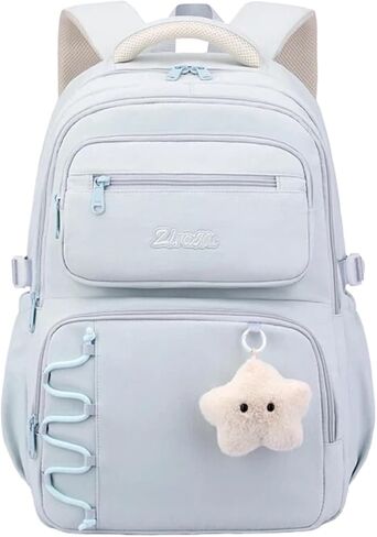 EKUIZAI Girls School Backpack for Kids Middle Elementary School Bag for Students Solid Color Girls Bookbag, Black in Saudi Arabia