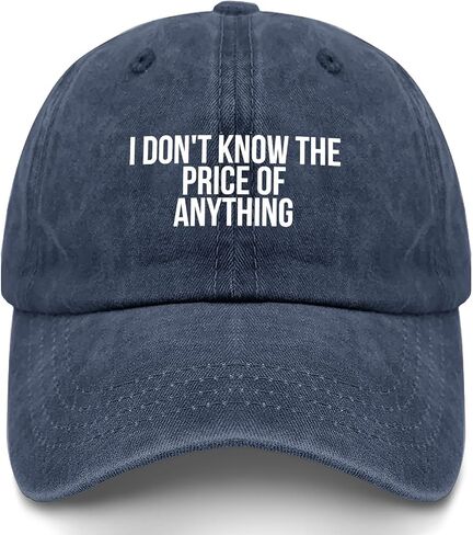 I Don't Know The Price of Anythings Hat for Men Low Profile Washed Distressed in Kuwait