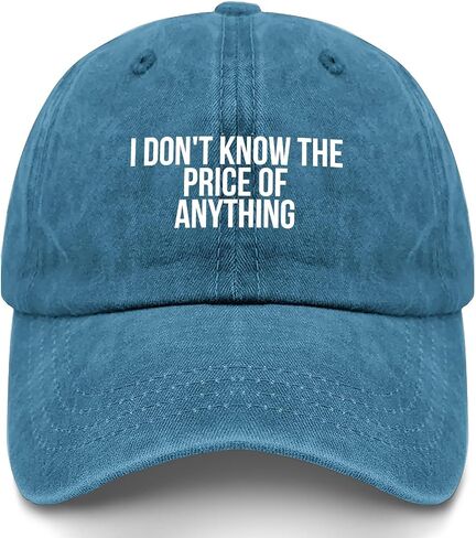 I Don't Know The Price of Anythings Hat for Men Low Profile Washed Distressed in Kuwait