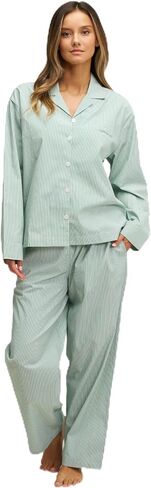 Dore & Rose Premium Striped Pajama Set – Long Sleeve Top & Pants – Relaxed Fit Luxury Loungewear & Sleepwear in Saudi Arabia