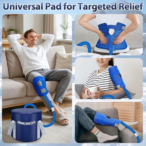 Cold Therapy Machine, Programable Ice Therapy Machine, for Knee Replacement, Post-Surgery Recovery, ACL for Sports Injuries, Sprains, Reduce Swelling, Knee Pad in Saudi Arabia