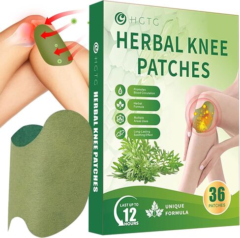 36 Count Knee Patches, Warming Herbal Patches for 8-Hour Long Lasting Reducing of Joint Uncomfortable, Wormwood Extract Sticker for Knee, Back, Neck, Shoulder in Saudi Arabia