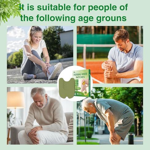 36 Count Knee Patches, Warming Herbal Patches for 8-Hour Long Lasting Reducing of Joint Uncomfortable, Wormwood Extract Sticker for Knee, Back, Neck, Shoulder in Saudi Arabia
