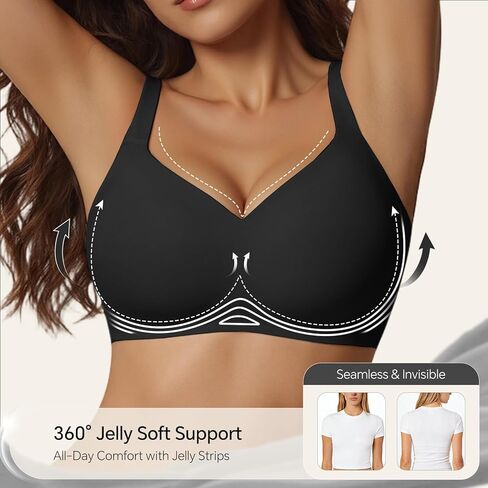 UIMERO 2026 Womens Wireless Bra (Size: M) Black in Saudi Arabia