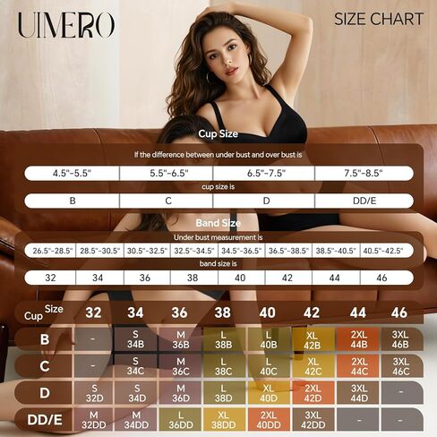 UIMERO 2026 Womens Wireless Bra (Size: M) Black in Saudi Arabia