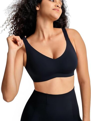 Wireless Supportive Bras with Soft Cup,Seamless Full Coverage with Fixed Pads,Adjustable Straps&Wide Band in Saudi Arabia