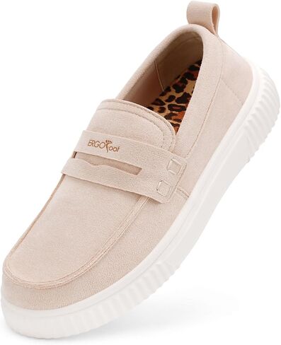 ERGOfoot Women Loafers with Arch Support, Orthopedic Slippers for Plantar Fasciitis Pain Relief, Slip-On House Shoes with Non-Slip in Saudi Arabia