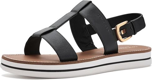 صندل نسائي من Cole Haan Pinch طويل لعطلة نهاية الأسبوع، جلد أسود، 6-C US in Kuwait