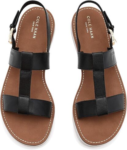 صندل نسائي من Cole Haan Pinch طويل لعطلة نهاية الأسبوع، جلد أسود، 6-C US in Kuwait
