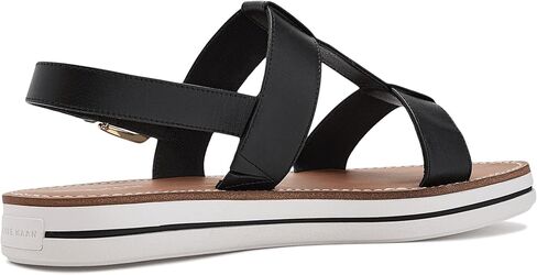 صندل نسائي من Cole Haan Pinch طويل لعطلة نهاية الأسبوع، جلد أسود، 6-C US in Kuwait