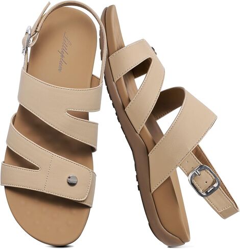 Littleplum Women's Orthopedic Sandals With Arch Support Comfortable Walking Orthotic Casual Flat Sandals For Women Dressy in Saudi Arabia