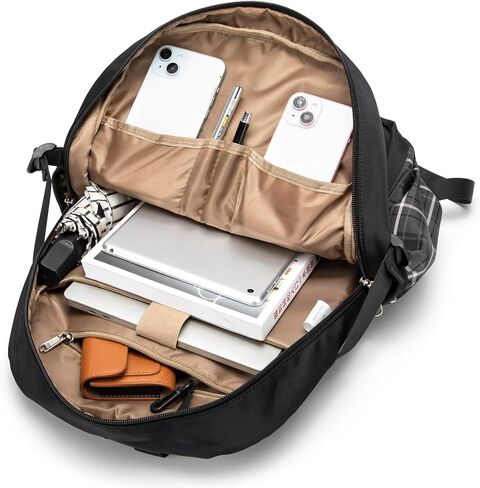 Cute School Backpack for Girls Book Bag for Middle School Students Roomy School Bag for Girls Black in Kuwait