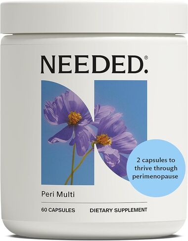 Needed. Perimenopause Supplement for Women - Perimenopause Multivitamin for Women with Vitamin B12, Vitamin D, Magnesium & Choline - 30 Servings in Saudi Arabia