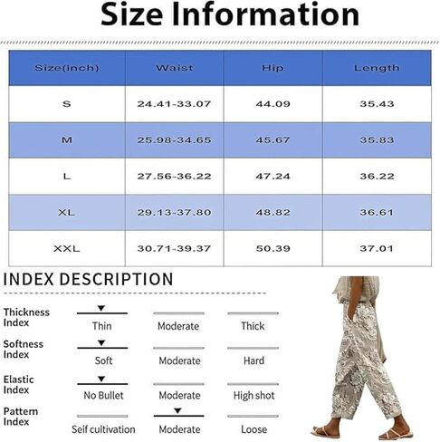 Wide Leg Summer Trousers with Elastic Drawstring Waist, Women’s Floral Pants, Lightweight Casual Printed Palazzo Pants in Kuwait