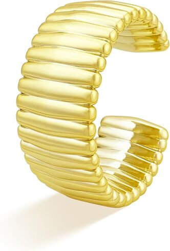 Chunky Cuff Bracelets for Women Wide Open Bangle Bracelet Wrist Cuff Bracelets Statement Fashion Jewelry in Kuwait