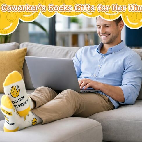 Funny Socks for Women Men Coworker Office Gifts for Women Him Novelty Socks Gag Gifts for Girls Birthday Christmas for Coworkers Friends Leaving Farewell Socks Administrative Professional Day in Kuwait