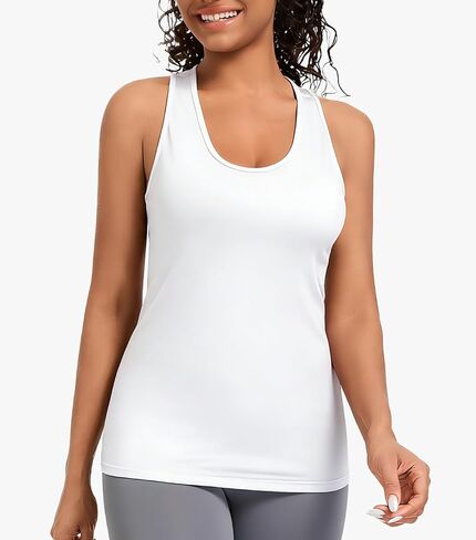 5 Pack Women's Workout Tank Tops Racerback Sleeveless Shirts Quick Dry Athletic Yoga Running Gym Fitness Activewear Tops in Kuwait
