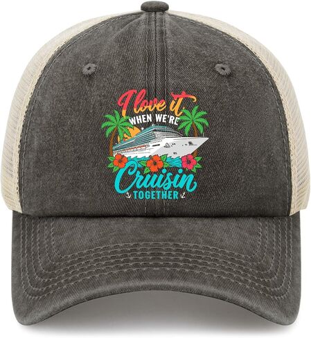 I Loves It When We're Cruisin' Together Hats for Him Vintage Washed Distressed in Kuwait