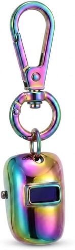 Aoekaff Weld Helmet Keychain,Heavy Duty Titanium Steel Alloy Welder Hood bag charms Industrial Style Key Ring,Welder Gifts in Kuwait