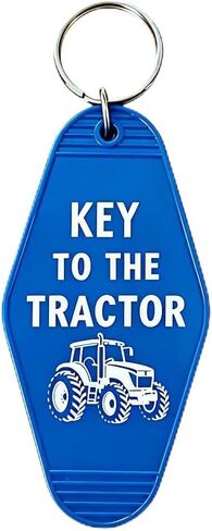 Lemua Tractor Keychain, Funny Farm Life Accessories Gift for Men Dad Grandpa in Kuwait