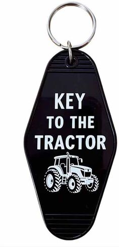 Lemua Tractor Keychain, Funny Farm Life Accessories Gift for Men Dad Grandpa in Kuwait