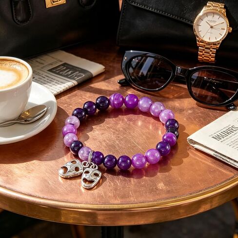 HUTIMY Theatre Gift for Women Friends Students Funny Thespian Drama Themed Jewelry Actress Bracelet in Kuwait