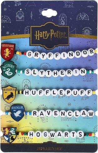 Bioworld Harry Potter Hogwarts Houses Friendship Tradesies Bracelet Set in Kuwait