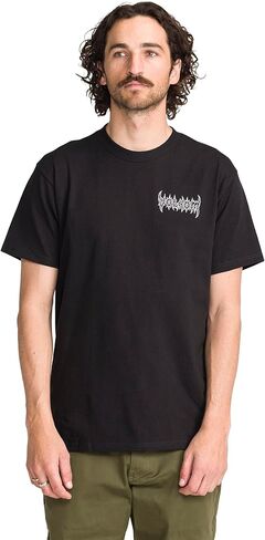 Volcom Men's Graphic Logo Short Sleeve T-Shirt – Cotton Crewneck Everyday Tee, Large in Kuwait