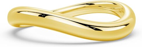 MSBLUE® 5.5mm Wavy Dôme Rings, Stackable Ring for Women in Saudi Arabia