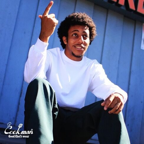 COOKMAN Chef Pants - Dark Green, Relaxed Fit Kitchen & Street Use, Adjustable Drawstring Waist in Kuwait
