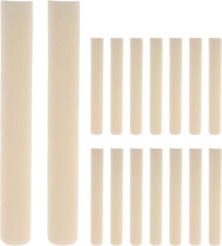 Levemolo 16Pcs Velvet Jewelry Box Divider Inserts | 4x0.6 Removable Jewelry Box Divider | Sponge Separator Strips Inserts Cuttable | for Ring/Earring/Necklace Storage Drawer Partition, Beige in Saudi Arabia