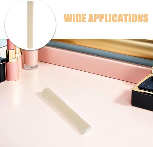 Levemolo 16Pcs Velvet Jewelry Box Divider Inserts | 4x0.6 Removable Jewelry Box Divider | Sponge Separator Strips Inserts Cuttable | for Ring/Earring/Necklace Storage Drawer Partition, Beige in Saudi Arabia