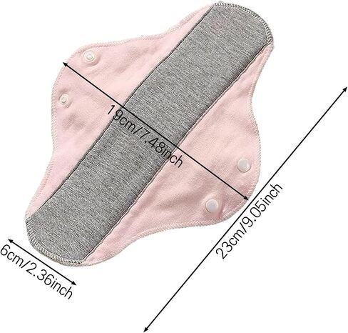 9 Pieces Reusable Graphene Incontinence Pads - Leak-Proof, Washable Sanitary Napkin for Elderly Care and Mobility Support in Saudi Arabia