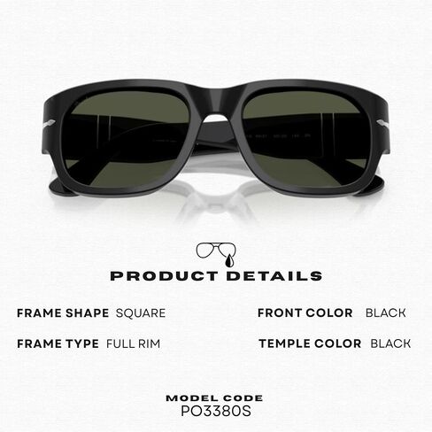 Persol PO3380S Square Shape Sunglasses With Official Eyewear Kit in Kuwait