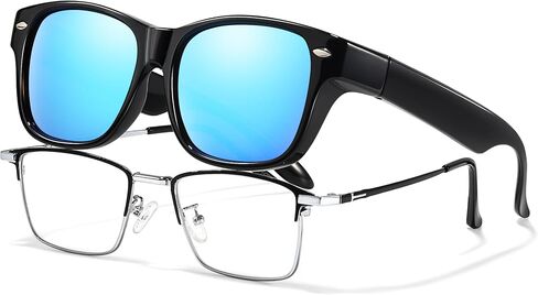 Xfeel Fit Over Sunglasses for Men Polarized UV400 Protection Over Glasses Sunglasses Classic Shades for Driving & Outdoor in Saudi Arabia