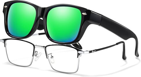 Xfeel Fit Over Sunglasses for Men Polarized UV400 Protection Over Glasses Sunglasses Classic Shades for Driving & Outdoor in Saudi Arabia