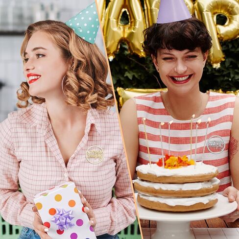 2PCS Birthday Brooch Pins for Women, It's My Birthday Pins Rhinestone Crown Brooch, Metal Pin for Birthdays Party Celebrations, Gold Silver Birthdays Accessories in Saudi Arabia
